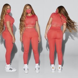 adidas x ivy park corset top coral see description
